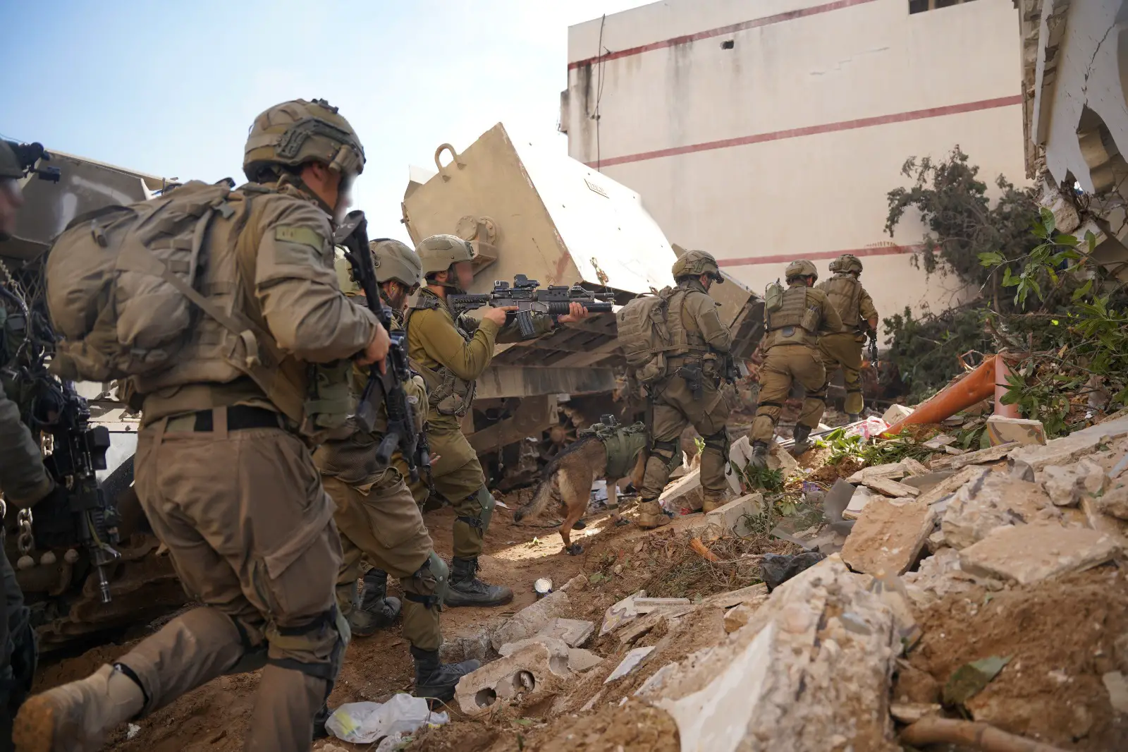 Israeli troops in Gaza