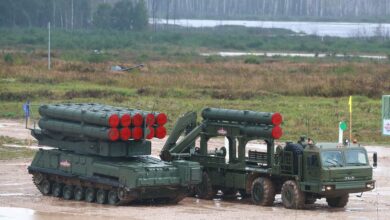 A Buk-M3 surface-to-air missile system