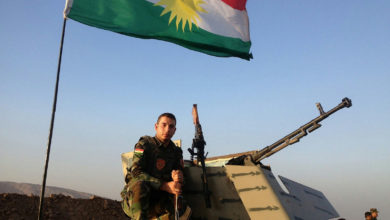 An Iraqi Kurdistan Peshmerga fighter.