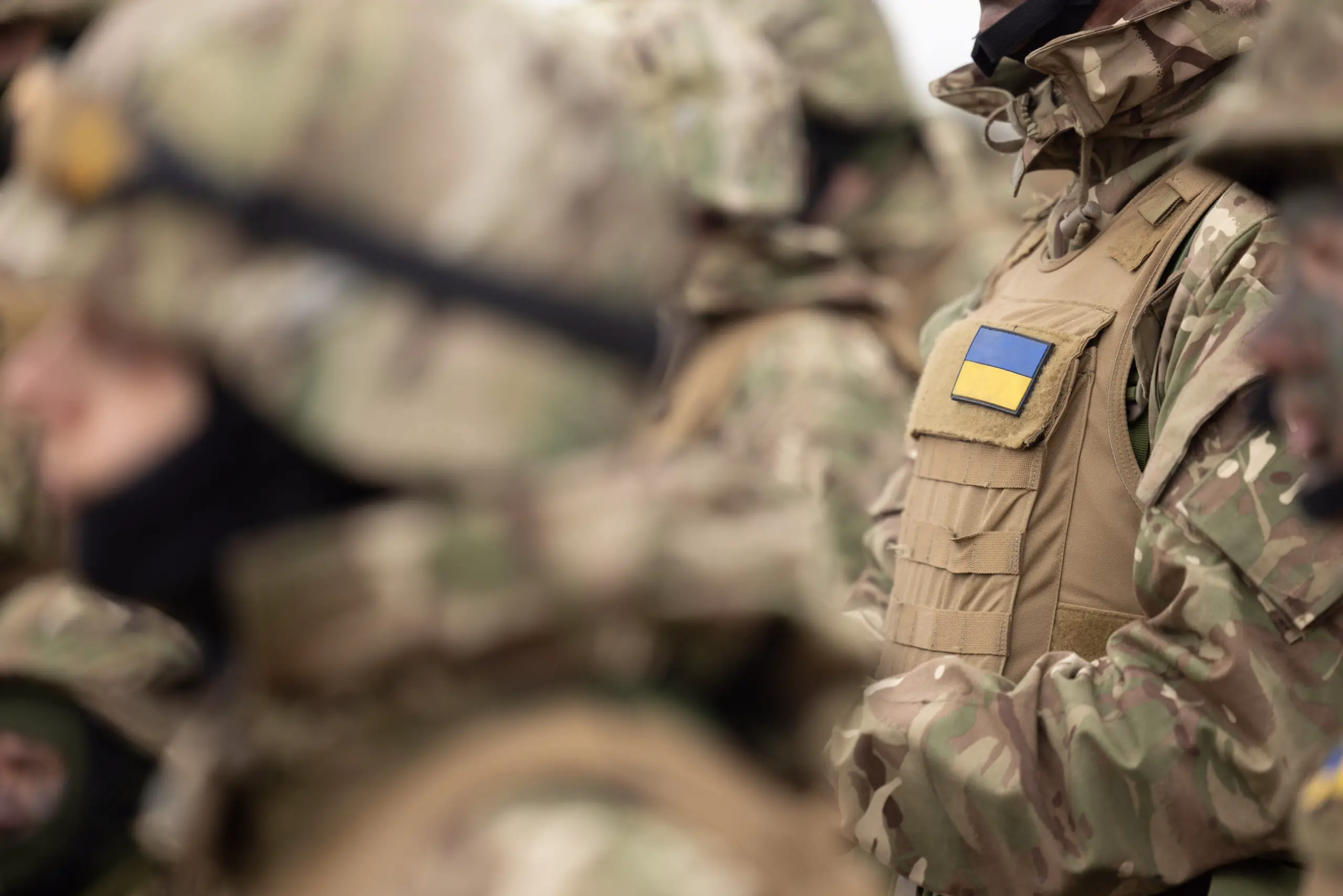 An Ukrainian trainee receives orders during a field phase of the first rotation of Operation Kudu in the United Kingdom. *** Local Caption *** Australia continues to stand with the people of Ukraine, and is providing ongoing support in response to Russia’s continuing violation of international law.Having arrived the United Kingdom in January 2023, a contingent of up to 70 ADF personnel have joined partner nations in the UK-led and based training programme for Ukrainian recruits.