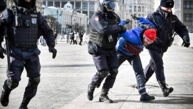 Russian man arrested