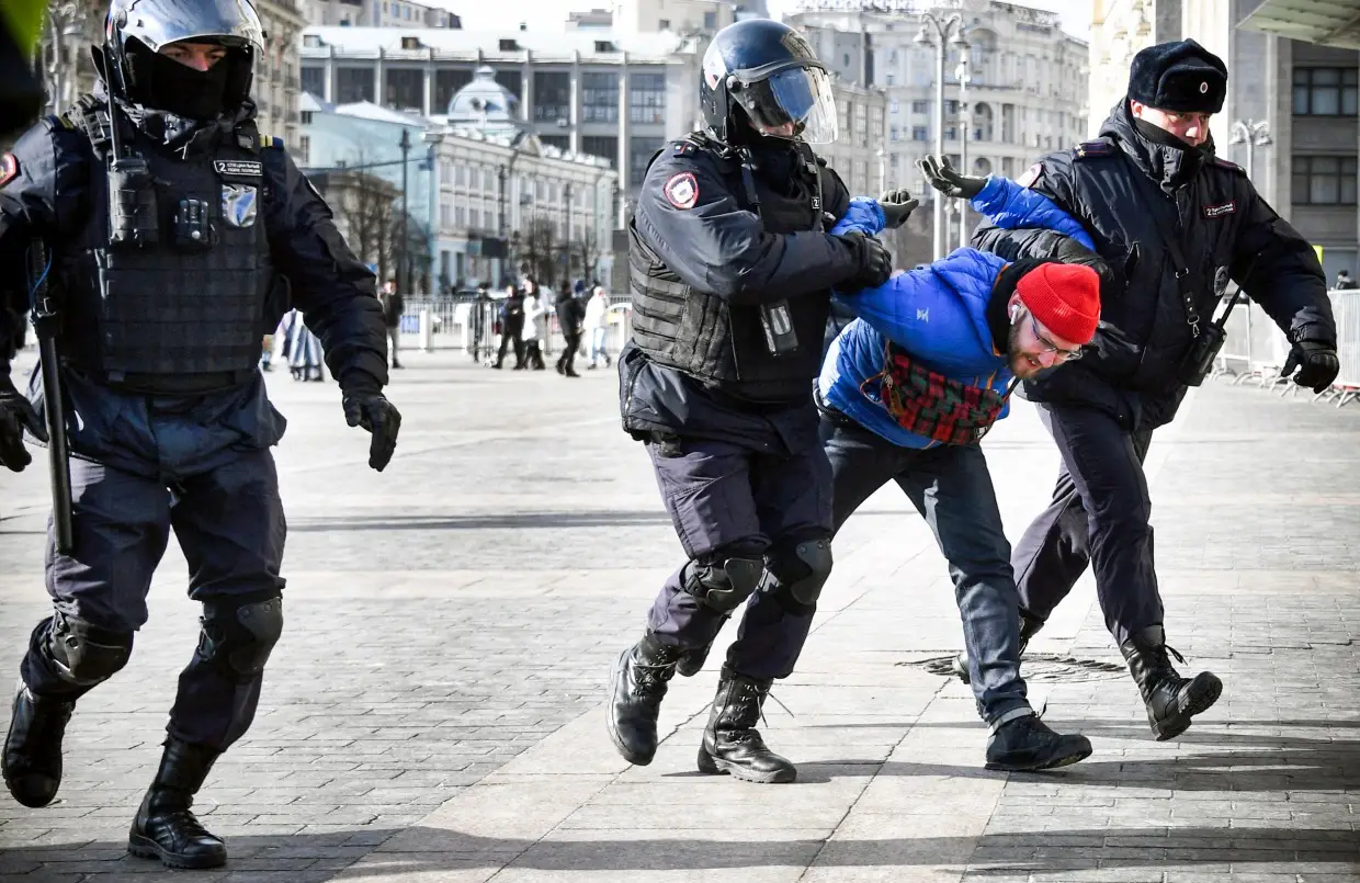 Russian man arrested
