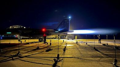 Ground acoustic testing for F-15EX