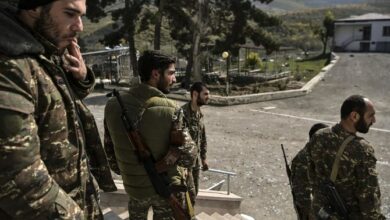 Armenian soldiers sighted at a military hospital.