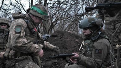 Ukrainian soldiers