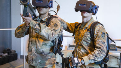 U.S. Army 5th Battalion, 4th Air Defense Artillery Regiment, 10 Army Air and Missile Defense Command (AAMDC), conduct Virtual Stinger Trainer (VST) upgrading and training at Shipton Barracks Urlas, Germany, Feb. 7, 2020. (U.S. Army photo by Georgios Moumoulidis)