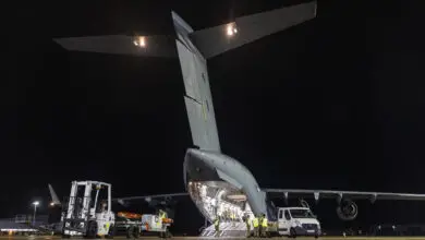 A second UK flight carrying equipment that will support humanitarian agencies to deliver lifesaving supplies to Gaza arrived in Egypt today. This will be followed by a number of flights to deliver 30 tonnes of vital equipment such as forklift trucks, belt conveyors and lighting towers, which have been specifically requested by UK partners in the region, including the Egyptian Red Crescent. RAF delivers another large load of essential equipment to Middle East, consignment includes · Generators · Forklift trucks · Pallet trucks, including 2 for rough terrain Fuel store · Conveyor belt loader · Vehicle service kits The equipment will be set up close to the Rafah border crossing  increasing the capacity of agencies to manage and deliver significant quantities of aid to those in Gaza. Rafah is currently the only entry point for aid into Gaza. This is the second Royal Air Force humanitarian flight from Brize Norton and follows the delivery of 21 tons of essential supplies, including wound care packs and water filters, which arrived in Egypt last week and was handed over to partner agencies working on the ground in Gaza.