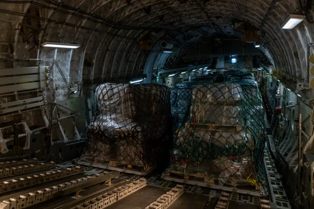 A Royal Air Force C-17 Globemaster arrived in Egypt on the 23rd of November 2023 to deliver UK Aid. The fourth UK aircraft carrying humanitarian aid landed in Al Arish, Egypt, for onward transfer to Gaza. The RAF flight carried 23 tonnes of humanitarian aid, including 4,500 blankets and 4,500 sleeping mats for distribution by the United Nations Relief and Works Agency (UNRWA). Defence Secretary Grant Shapps said: The RAF continues to deliver on the UK’s commitment to helping those in need by operating flights into the region to provide urgent humanitarian support which will save civilian lives. The UK is driving international efforts to support the humanitarian response in Gaza, working closely alongside partners and allies to de-escalate the situation.