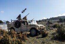 MBDA carrying out the first firing of an MMP missile from an ARQUUS Sabre special forces vehicle