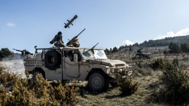 MBDA carrying out the first firing of an MMP missile from an ARQUUS Sabre special forces vehicle