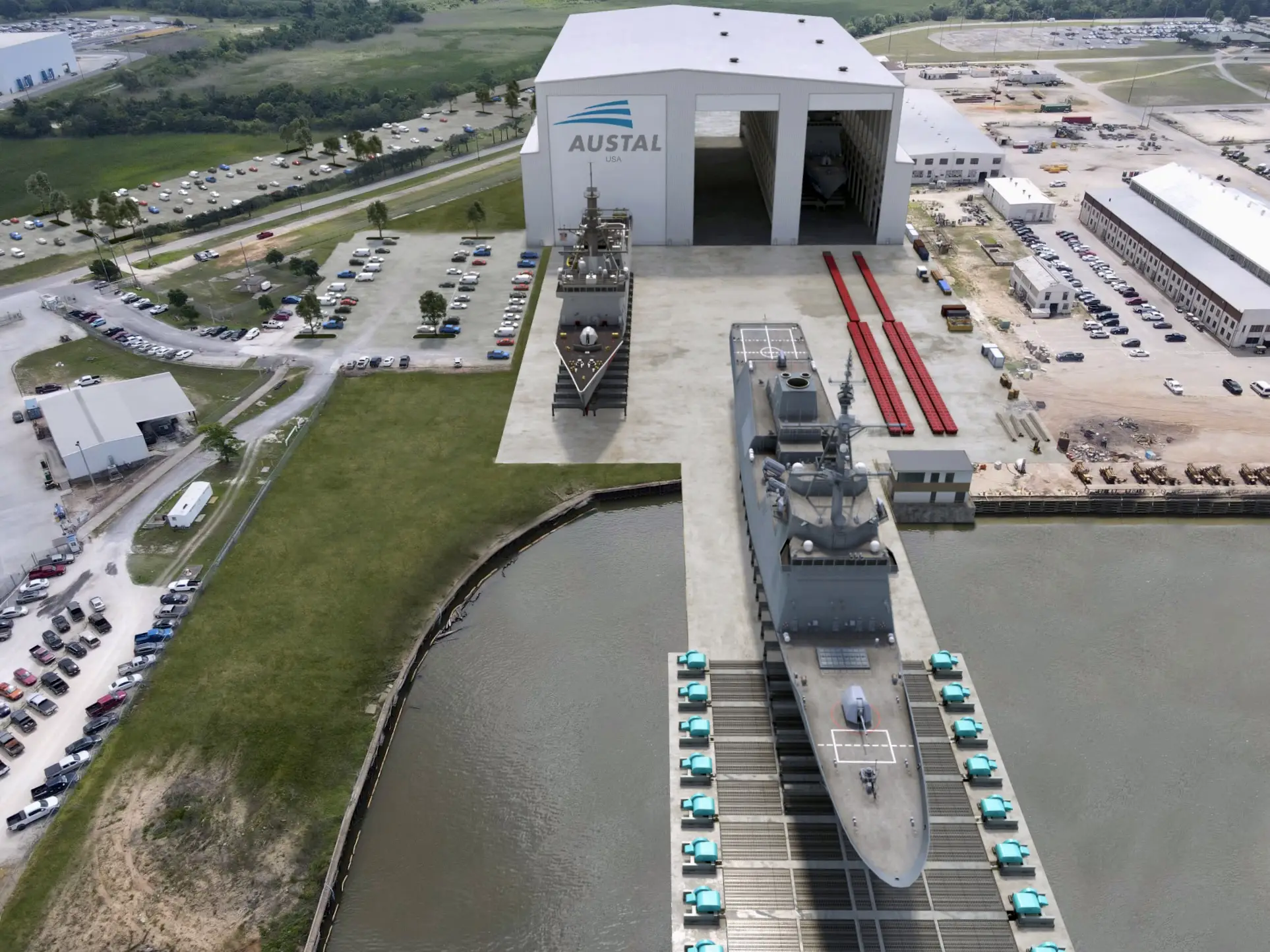 Artist's rendering of Austal USA shipyard in Mobile, Alabama. Photo: Austal USA
