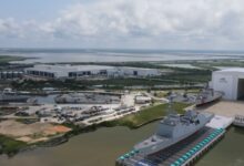 Artist's rendering of Austal USA shipyard in Mobile, Alabama