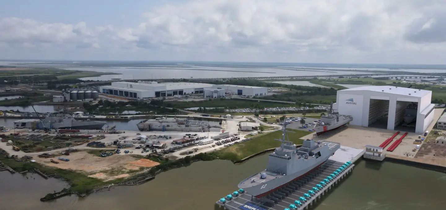 Artist's rendering of Austal USA shipyard in Mobile, Alabama