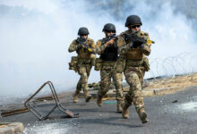 Ukrainian Armed Forces training in UK