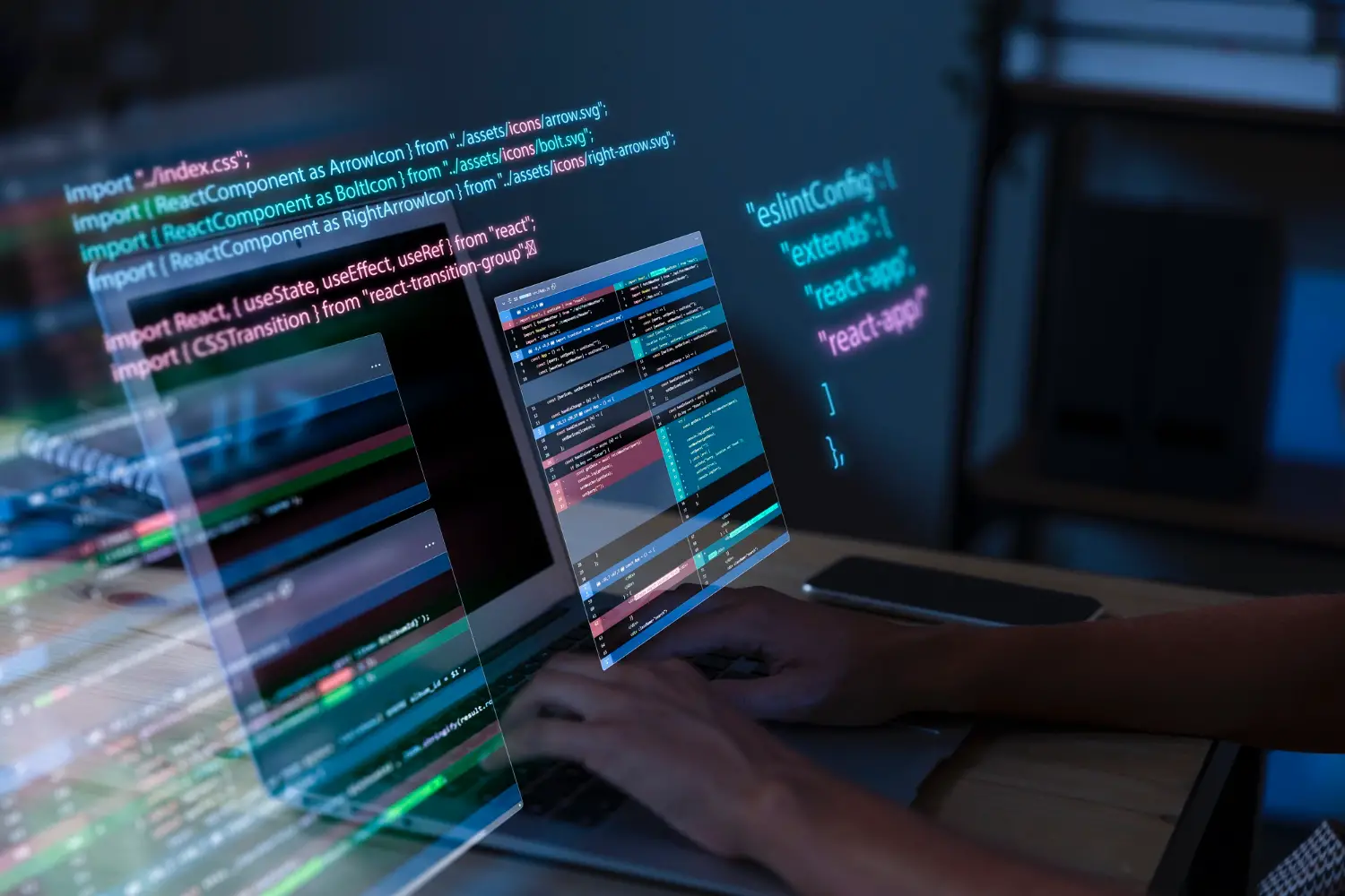Person using computer