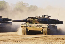 A Leopard 2 A5 tank