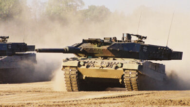 A Leopard 2 A5 tank