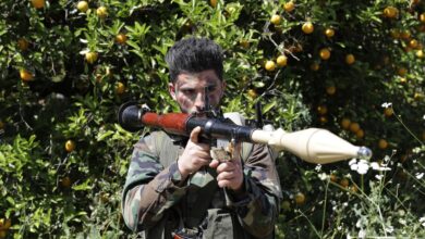 A Hezbollah fighter