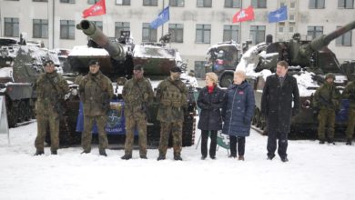 Change of command for the NATO eFP Battlegroup in Lithuania