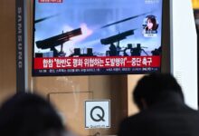 North Korea fired more than 200 artillery shells near two South Korean islands, Seoul's defense ministry said