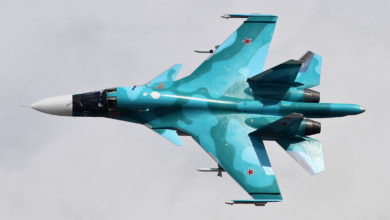 Russian air force Su-34 fighter jet