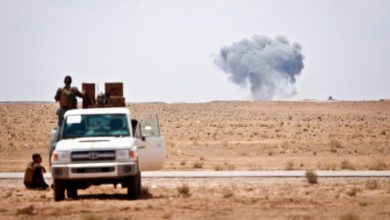SDF watch Coalition airstrike in Deir Ezzor province
