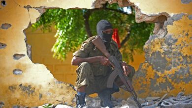 A Somali soldier in the Somali capital Mogadishu.
