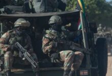 South Africa National Defence Forces soldiers.
