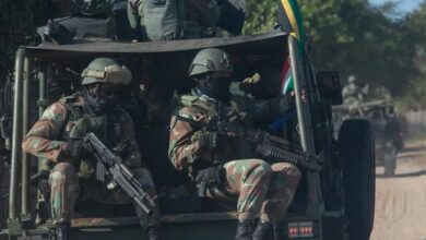 South Africa National Defence Forces soldiers.
