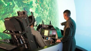 Aircraft training simulator