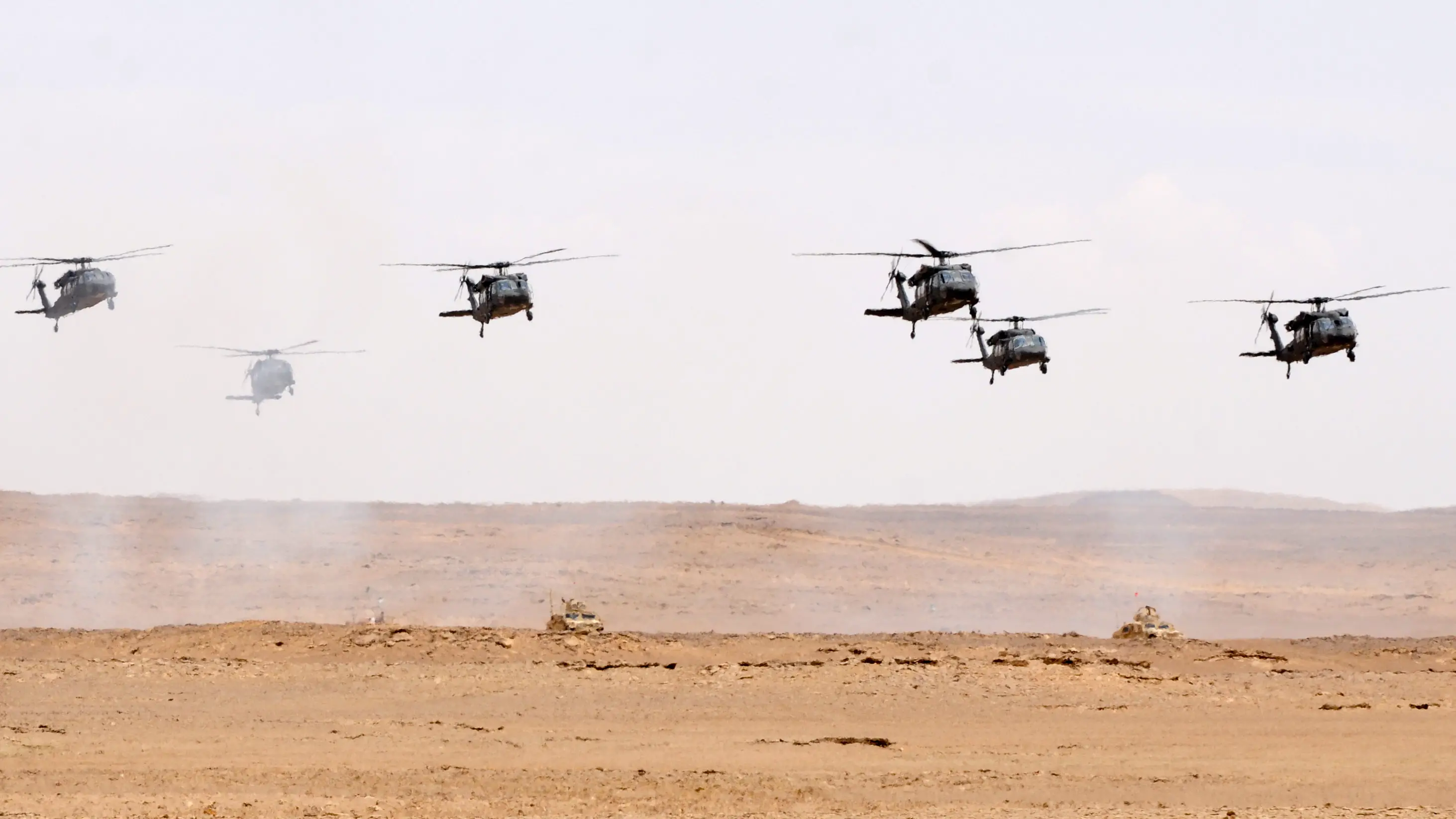 UH-60 Black Hawk helicopters in Saudi Arabia