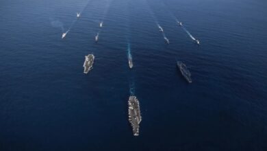 US and Japanese warships